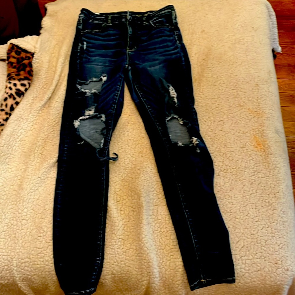 Super stretch with rips.